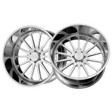 1 X ARKON FORGED Torx 24X14 8x6.5 0 Hub -76 Offset Polished Wheel Rim