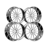 1 X ARKON FORGED Torx 24X14 8x180 0 Hub -76 Offset Polished Wheel Rim