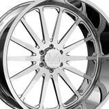 1 X ARKON FORGED Torx 24X14 8x6.5 0 Hub -76 Offset Polished Wheel Rim