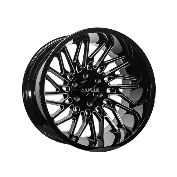 1 X ARKON OFF-ROAD Apollo 24X14 8x6.5 0 Hub -81 Offset Black Wheel Rim