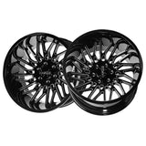 1 X ARKON OFF-ROAD Apollo 24X14 6x5.5 0 Hub -81 Offset Black Wheel Rim