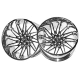 1 X ARKON OFF-ROAD Apollo 24X14 6x135 0 Hub -81 Offset Chrome Wheel Rim