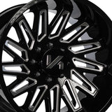 1 X ARKON OFF-ROAD Armstrong 26X14 6x5.5 0 Hub -81 Offset Black Wheel Rim