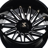 1 X ARKON OFF-ROAD Armstrong 26X14 6x5.5 0 Hub -81 Offset Black Wheel Rim