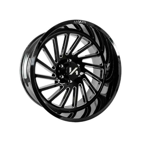 1 X ARKON OFF-ROAD Caesar 22X12 6x135 0 Hub -51 Offset Black Wheel Rim