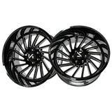 1 X ARKON OFF-ROAD Caesar 22X12 6x5.5 0 Hub -51 Offset Black Wheel Rim