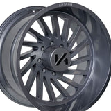1 X ARKON OFF-ROAD Caesar 24X14 8x6.5 0 Hub -81 Offset Grey Wheel Rim