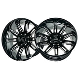 1 X ARKON OFF-ROAD Churchill 24X14 8x6.5 0 Hub -81 Offset Black Wheel Rim