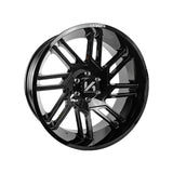 1 X ARKON OFF-ROAD DaVinci 20X10 8x6.5 0 Hub -25 Offset Black Wheel Rim