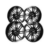 1 X ARKON OFF-ROAD DaVinci 22X10 6x135 0 Hub -25 Offset Black Wheel Rim