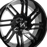 1 X ARKON OFF-ROAD DaVinci 20X10 6x135 0 Hub -25 Offset Black Wheel Rim