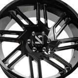 1 X ARKON OFF-ROAD DaVinci 20X10 6x135 0 Hub -25 Offset Black Wheel Rim