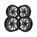 1 X ARKON OFF-ROAD Kennedy 22X12 8x170 0 Hub -51 Offset Black Wheel Rim