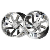 1 X ARKON OFF-ROAD Lincoln 26X14 6x5.5 0 Hub -81 Offset Chrome Wheel Rim