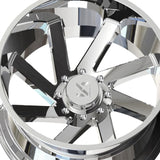 1 X ARKON OFF-ROAD Lincoln 20X12 6x5.5 0 Hub -51 Offset Chrome Wheel Rim
