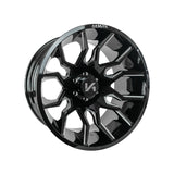 1 X ARKON OFF-ROAD Roosevelt 20X10 8x6.5 0 Hub -25 Offset Black Wheel Rim