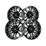 1 X ARKON OFF-ROAD Roosevelt 22X12 6x5.5 0 Hub -51 Offset Black Wheel Rim