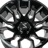 1 X ARKON OFF-ROAD Roosevelt 22X12 6x5.5 0 Hub -51 Offset Black Wheel Rim