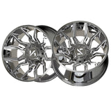 1 X ARKON OFF-ROAD Roosevelt 24X14 8x6.5 0 Hub -81 Offset Chrome Wheel Rim
