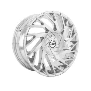 1 X Azara AZA-505 Chrome 28X9.5 6x135/6x139.7 87.1 Hub 20 Offset Chrome Wheel Rim
