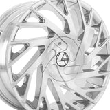1 X Azara AZA-505 Chrome 28X9.5 6x135/6x139.7 87.1 Hub 20 Offset Chrome Wheel Rim