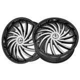 1 X Azara AZA-508 Gloss Black & Machined 22X8.5 5x112/5x114.3 74.1 Hub 38 Offset Black Wheel Rim