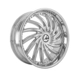 1 X Azara AZA-508 Nano Chrome 22X8.5 5x112/5x114.3 74.1 Hub 38 Offset Chrome Wheel Rim