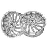 1 X Azara AZA-508 Nano Chrome 22X8.5 5x112/5x114.3 74.1 Hub 38 Offset Chrome Wheel Rim