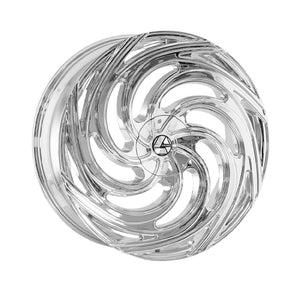 1 X Azara AZA-519 Chrome 28X9.5 Blank 5x/6x 78.1 Hub 15 Offset Chrome Wheel Rim
