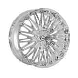 1 X Azara AZA-522 Nano Chrome 22X9.5 5x115/5x120 74.1 Hub 15 Offset Chrome Wheel Rim