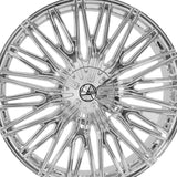 1 X Azara AZA-522 Nano Chrome 22X9.5 5x115/5x120 74.1 Hub 15 Offset Chrome Wheel Rim