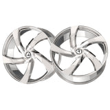 1 X Azara AZA-524 Nano Chrome 22X8.5 5x112/5x114.3 74.1 Hub 38 Offset Chrome Wheel Rim