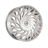 1 X Azara AZA-525 Nano Chrome 18X8 5x112/5x114.3 74.1 Hub 35 Offset Chrome Wheel Rim