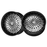 1 X Azara AZA-526 Gloss Black & Machined 30X9.5 Blank 78.1 Hub 15 Offset Black Wheel Rim