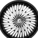 1 X Azara AZA-526 Gloss Black & Machined 22X9.5 Blank 78.1 Hub 15 Offset Black Wheel Rim