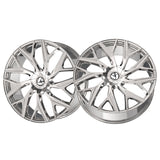 1 X Azara AZA-527 Nano Chrome 22X8.5 5x112/5x114.3 74.1 Hub 38 Offset Chrome Wheel Rim