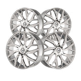 1 X Azara AZA-527 Nano Chrome 22X8.5 5x112/5x114.3 74.1 Hub 38 Offset Chrome Wheel Rim