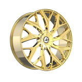 1 X Azara AZA-527 Nano Gold 20X8.5 5x112/5x114.3 74.1 Hub 35 Offset Gold Wheel Rim