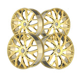 1 X Azara AZA-527 Nano Gold 20X8.5 5x112/5x114.3 74.1 Hub 35 Offset Gold Wheel Rim