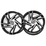 1 X Azara AZA-529 Gloss Black & Machined 22X9.5 Blank 78.1 Hub 15 Offset Black Wheel Rim