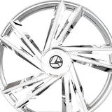 1 X Azara AZA-529 Nano Chrome 22X9.5 5x115/5x120 74.1 Hub 15 Offset Chrome Wheel Rim