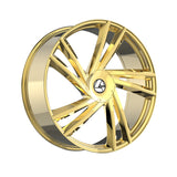 1 X Azara AZA-529 Nano Gold 22X8.5 5x114.3/5x120 74.1 Hub 38 Offset Gold Wheel Rim