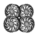 1 X Azara AZA-531 Gloss Black & Machined 28X9.5 6x135/6x139.7 87.1 Hub 22 Offset Black Wheel Rim