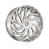 1 X Azara AZA-531 Chrome 28X9.5 Blank 78.1 Hub 15 Offset Chrome Wheel Rim