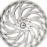 1 X Azara AZA-531 Chrome 28X9.5 Blank 78.1 Hub 15 Offset Chrome Wheel Rim