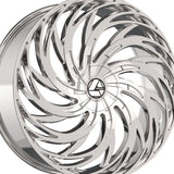 1 X Azara AZA-531 Nano Chrome 18X8 5x100/5x114.3 74.1 Hub 35 Offset Chrome Wheel Rim