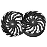 1 X Azara AZA-534 Gloss Black & Machined 28X9.5 Blank 78.1 Hub 15 Offset Black Wheel Rim