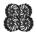 1 X Azara AZA-534 Gloss Black & Machined 28X9.5 Blank 78.1 Hub 15 Offset Black Wheel Rim