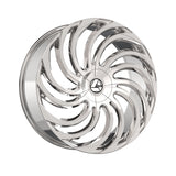 1 X Azara AZA-534 Chrome 28X9.5 Blank 78.1 Hub 15 Offset Chrome Wheel Rim
