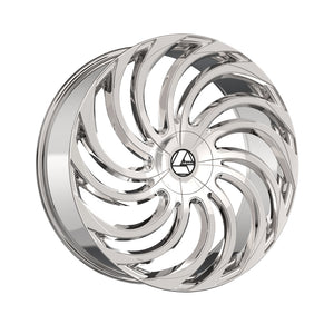 1 X Azara AZA-534 Nano Chrome 18X8 5x100/5x114.3 74.1 Hub 35 Offset Chrome Wheel Rim